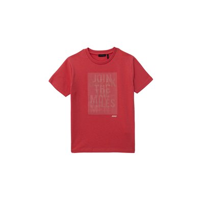 T-shirt coton bio rayures sur message IKKS