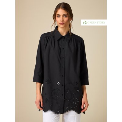 Chemise large avec broderies ajourées OLTRE