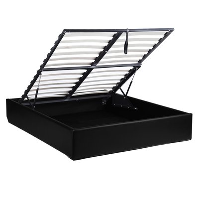 Lit coffre avec sommier relevable en simili sans matelas,MAJESTY MEUBLES COSY