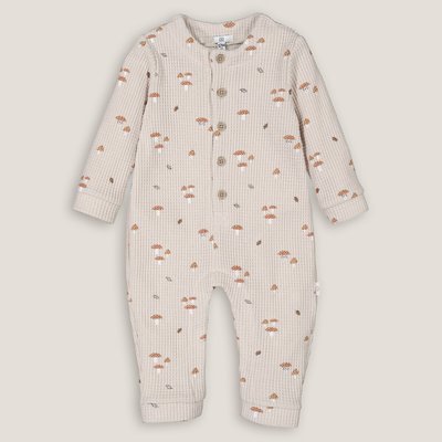 Mushroom Print Waffle Romper LA REDOUTE COLLECTIONS