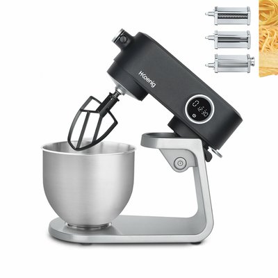robot pâtissier métal et kit accessoires pâtes - km120+km3 H.KOENIG