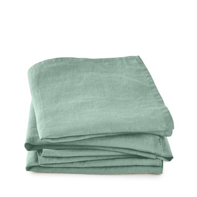 4er-Pack Servietten Victorine, gewaschenes Leinen LA REDOUTE INTERIEURS