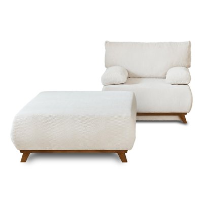 Fauteuil convertible en Velours texturé - CRISTAL LISA DESIGN