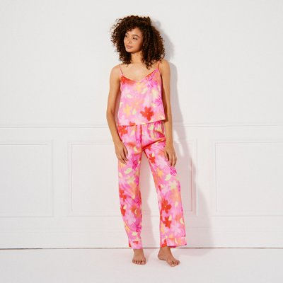 Pantalon large léopard en satin EMILIZ UNDIZ