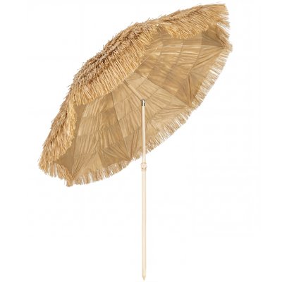 Parasol de plage Polyester Kaki OUTSUNNY