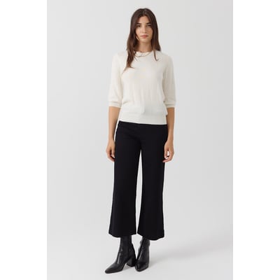 Pull coupe courte manches 3/4 col rond BADRA ARTLOVE
