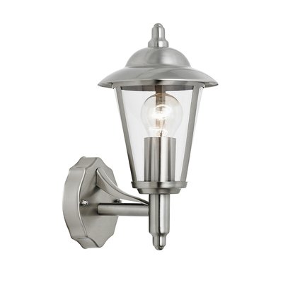 Carna Silver Outdoor Uplight Wall Light SO'HOME