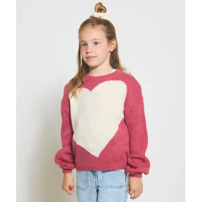 Pull col rond en grosse maille imprimé 3-12 ans TAPE A L'OEIL