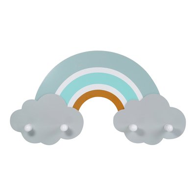 Porte-manteau mural forme arc-en-ciel KINDSGUT