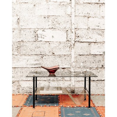 Table basse en verre Liv N°50 - Bon état DEBONGOUT
