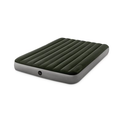 Matelas gonflable  Downy + gonfleur a pied intégré  2 places large INTEX