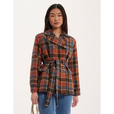 Manteau Romaric multicolore à carreaux INES DE LA FRESSANGE PARIS