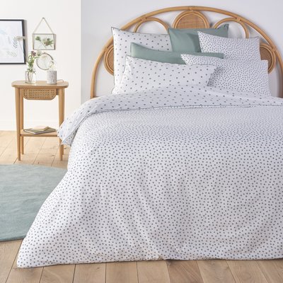 Lison Spotted 100% Washed Cotton Duvet Cover LA REDOUTE INTERIEURS