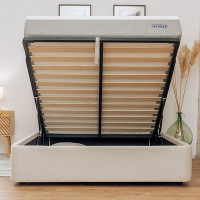 Sommier coffre NOVA tissu beige HYPNIA
