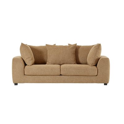 Canapé droit convertible 3 places en tissu texturé   EDMOND BERAH GETAH