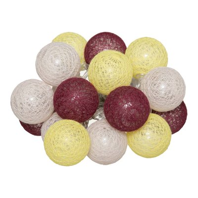 Guirlande LED à piles 16 boules ATMOSPHERA