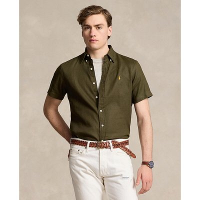 Kurzärmeliges Hemd, gerade Schnittform, Custom-Fit, Leinen POLO RALPH LAUREN