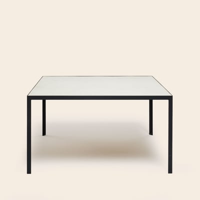 Table À Manger en Plateau en bois et piètement métal noir ORELIA MADURA