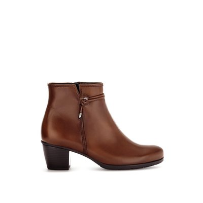Bottine en cuir lisse à talon décroché GABOR
