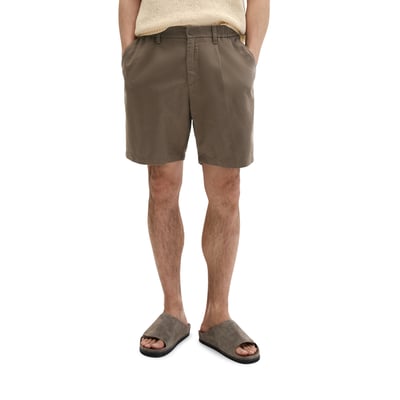 Short modèle Eksjö Jogger pleats relaxed en mélange de TENCEL™ Lyocell et de lin MARC O'POLO