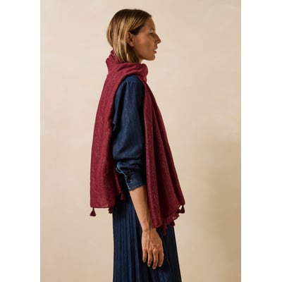 Foulard à pompons LA FEE MARABOUTEE