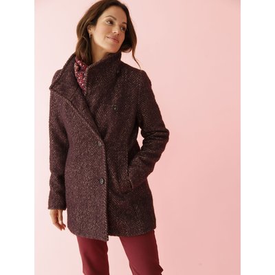 Manteau court bordeaux femme shop