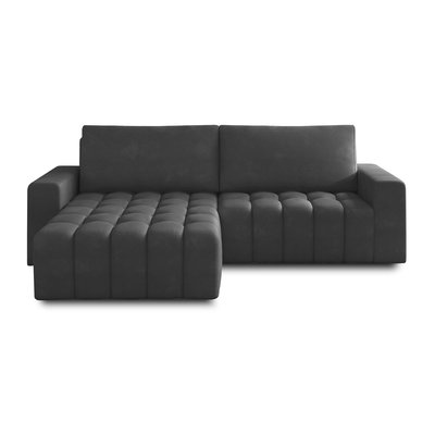 Canapé d'Angle Convertible en Velours 4 places - CORDOVA LISA DESIGN