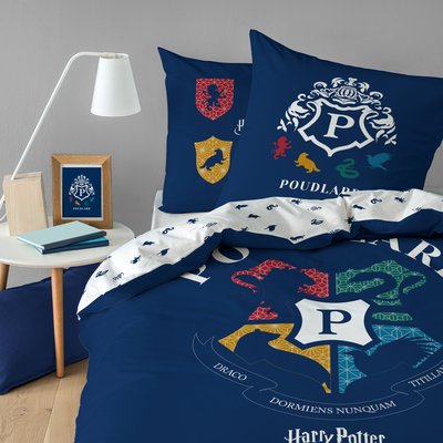 Parure de lit imprimée 100% coton, BLASON HARRY POTTER