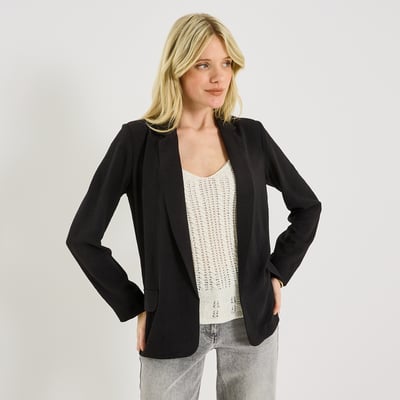 Veste fluide à col tailleur GRAIN DE MALICE