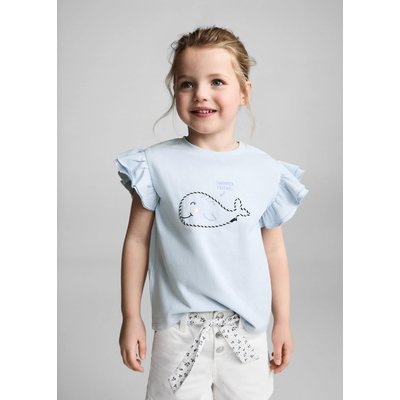 T-shirt brodé volants MANGO BABY