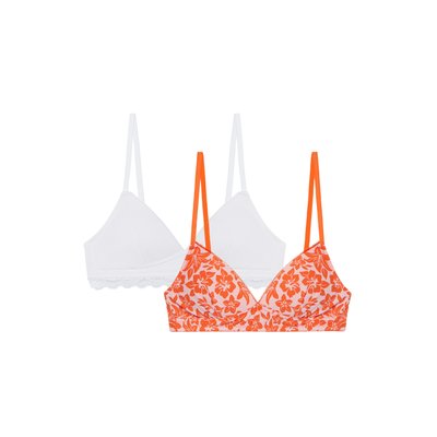 Lot de 2 soutiens-gorge triangle ados en coton COMFIZ UNDIZ