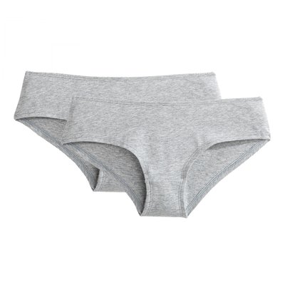 Lot de 2 Shorties tout coton uni Cottone LA REDOUTE COLLECTIONS