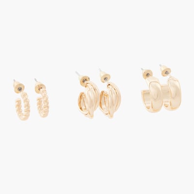 Set de 3 petites créoles BALABOOSTE