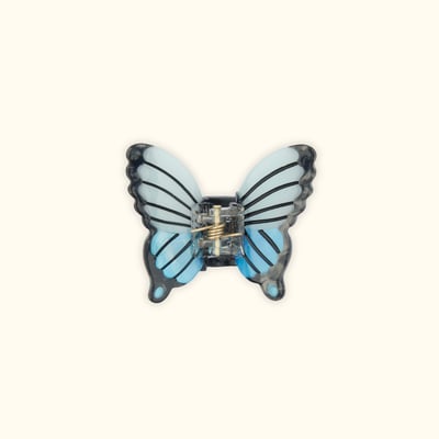 Mini pince à cheveux PAPILLON BLEU COUCOU SUZETTE