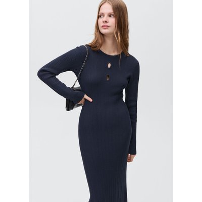 Robe midi à bords côtelés MANGO TEEN