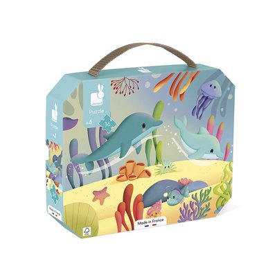 Puzzle 36 Pcs Frise Les Animaux Marins JANOD