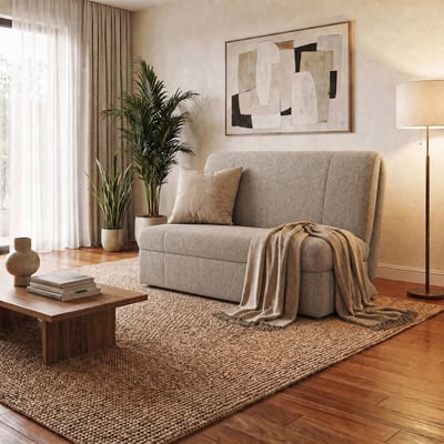 Rockford Chenille Double Sofabed with Foam Mattress ÉDITÉ
