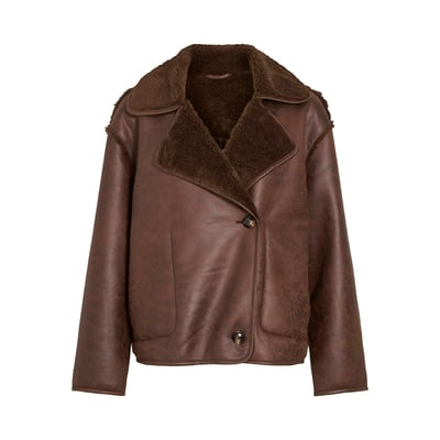 Manteau court bi-matière VILA