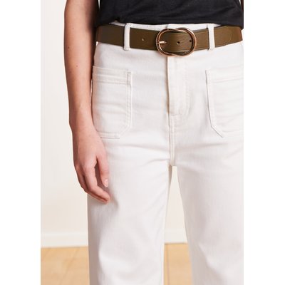 Jean flare taille haute en coton biologique LA FEE MARABOUTEE