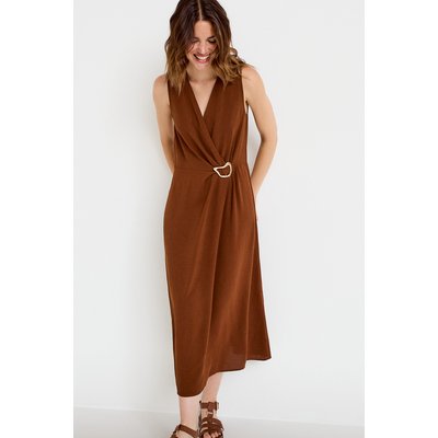 Robe droite 3/4 sans manches col v CACHE CACHE