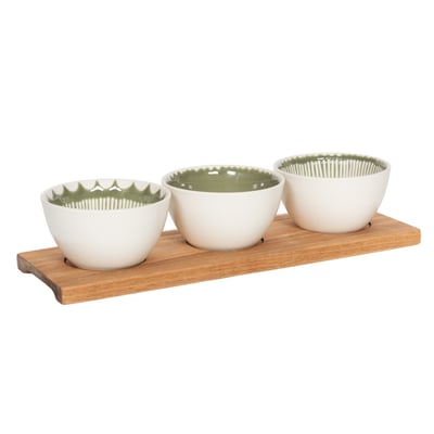 Service apéritif 3 pièces   Tamara 32 cm TABLE PASSION