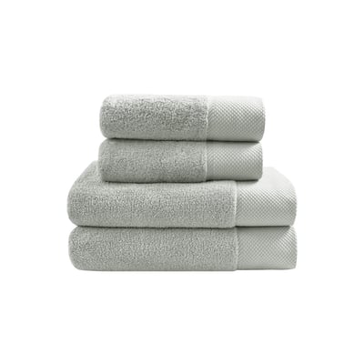 Ensemble de bain 4 pièces Zéro Twist SENSOFT (2 draps de bain + 2 serviettes) SENSEI MAISON