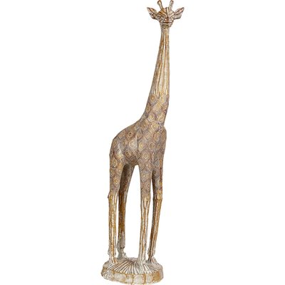 Statue girafe déco en résine effet naturel RECOLLECTION