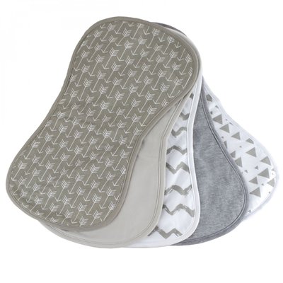 Lot de 5 bavoirs bébé pour épaule MONSIEUR BEBE