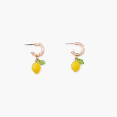 Petites créoles pendentif citron BALABOOSTE