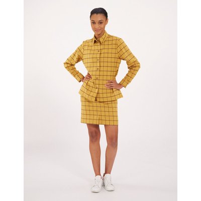 Chemise Cassia ocre à carreaux INES DE LA FRESSANGE PARIS