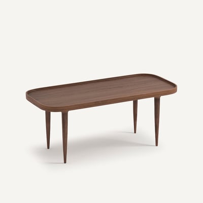 Salontafel in massief notenhout Magosia, klein model AM.PM