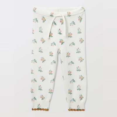 Legging côtelé imprimé en tricot BOUT'CHOU