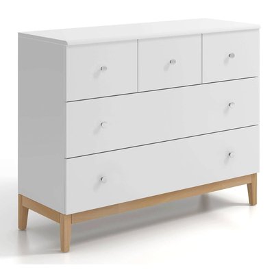 Commode en pin massif, 3+2 tiroirs, Livia RECOLLECTION