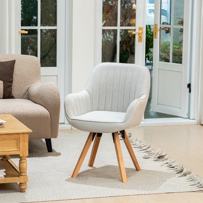 Fauteuil relax rotatif style scandinave, CARSONARM MEUBLES COSY